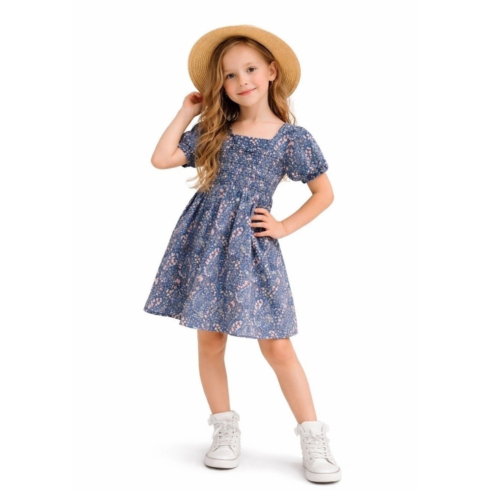 JCREW Girls' smocked squareneck dress in Liberty® Bourton Bloom fabric